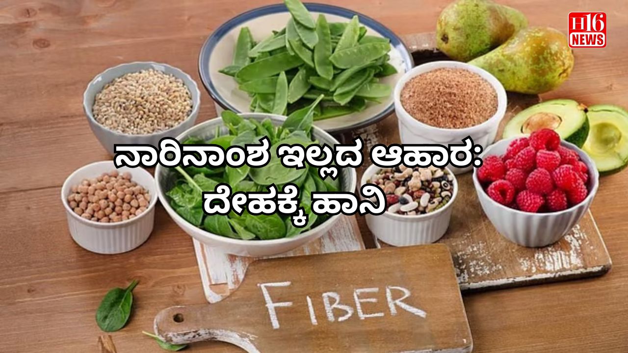 ನಾರಿನಾಂಶ ಇಲ್ಲದ ಆಹಾರ: ದೇಹಕ್ಕೆ ಹಾನಿ