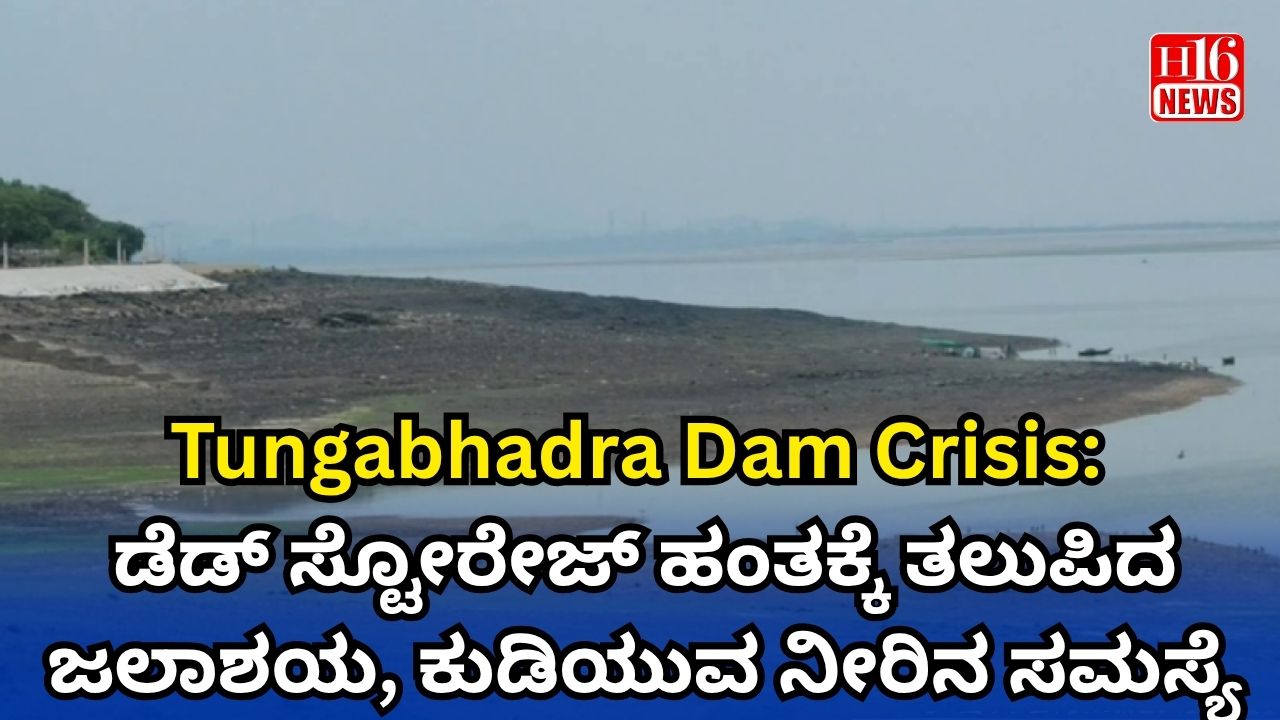 Tungabhadra Dam Crisis: ಡೆಡ್ ಸ್ಟೋರೇಜ್ ಹಂತಕ್ಕೆ ತಲುಪಿದ ಜಲಾಶಯ, ಕುಡಿಯುವ ನೀರಿನ ಸಮಸ್ಯೆ