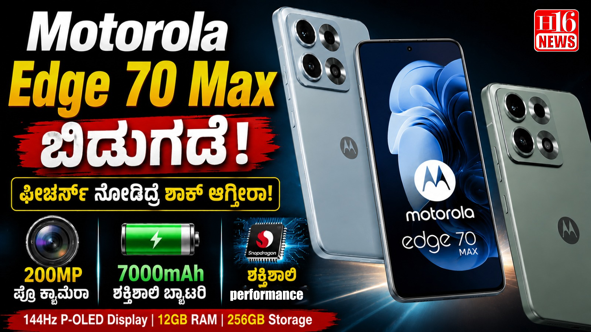 Motorola Edge 70 Max ಬಿಡುಗಡೆ: 200MP ಕ್ಯಾಮೆರಾ, ಶಕ್ತಿಶಾಲಿ ಬ್ಯಾಟರಿ; ಬೆಲೆ ಎಷ್ಟು?